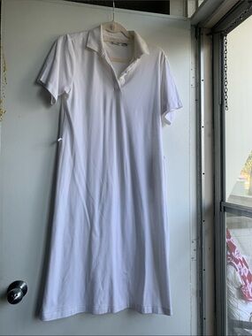 Tabi International White Polo Shirt Dress Size Large